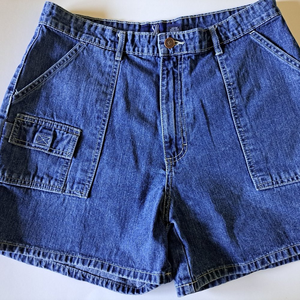 SO GSIC blue jean shorts size 11 100% cotton. Machine wash and dry